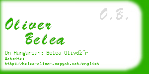 oliver belea business card